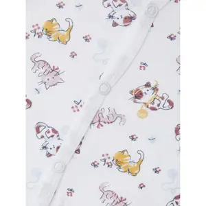 Pack of 2 baby onesies Name it Nightsuit Valerian Cat image-5
