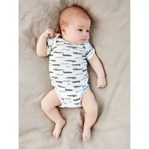 Baby boy bodysuits Name it Green Crocodile (x3) image-3
