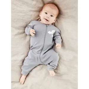 Pack of 2 baby onesies Name it Nightsuit Zip Alloy Balloon image-3