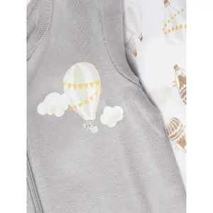 Pack of 2 baby onesies Name it Nightsuit Zip Alloy Balloon image-5