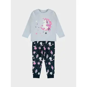 Girl's pyjamas Name it Nightset Heather Unicron image-4
