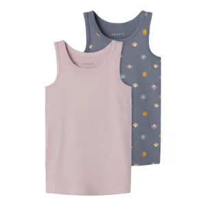 Pack of 2 tank tops for girls Name it Folkstone Sun image-0