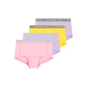 Pack of 4 girls' panties Name it Hipster Lavendula Lurex image-0