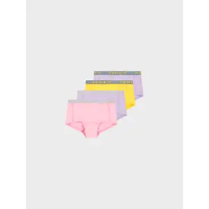 Pack of 4 girls' panties Name it Hipster Lavendula Lurex image-4