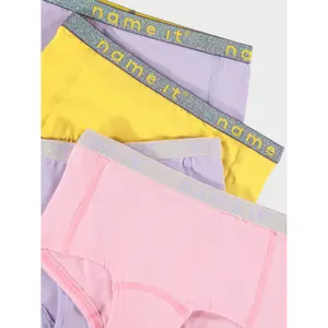 Pack of 4 girls' panties Name it Hipster Lavendula Lurex image-5