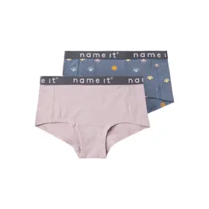Pack of 2 girls' panties Name it Hipster Folktone Sun image-0
