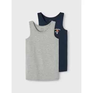 Pack of 2 children's tank tops Name it Basket image-0