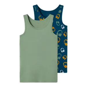 Pack of 2 children's tank tops Name it Hedge image-0