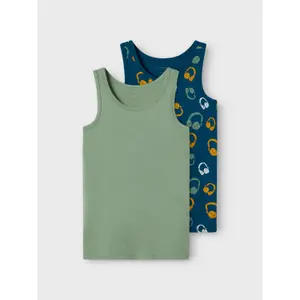 Pack of 2 children's tank tops Name it Hedge image-3