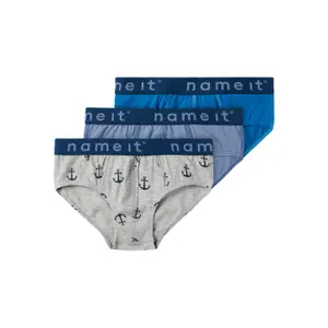 Pack of 3 children's underpants Name it Brief Anchor image-0
