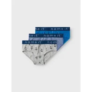 Pack of 3 children's underpants Name it Brief Anchor image-4