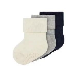 Pack of 3 baby socks Name it Neel Non Sock image-0