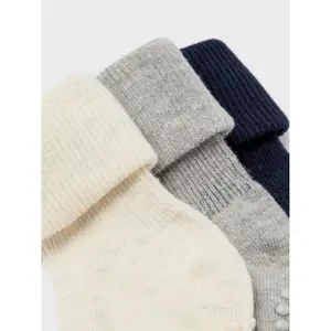 Pack of 3 baby socks Name it Neel Non Sock image-2