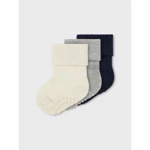 Pack of 3 baby socks Name it Neel Non Sock image-6