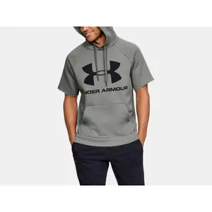 Sudadera con capucha y manga corta Under Armour Rival Fleece Logo image-1