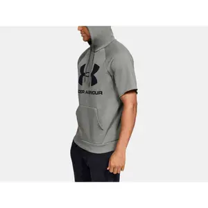 Sudadera con capucha y manga corta Under Armour Rival Fleece Logo image-4
