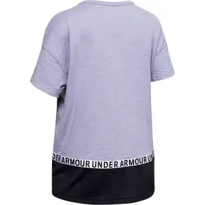 Girl's T-shirt in cotton Under Armour Charged image-1