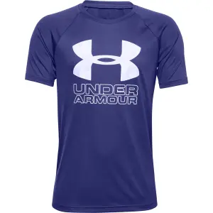 Camiseta de niño Under Armour Tech Hybrid Print Fill Logo image-0