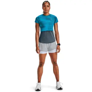 Camiseta de mujer Under Armour à manches courtes Streaker 2.0 Inverse image-1