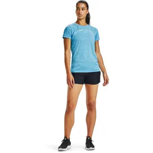 Camiseta de mujer Under Armour à manches courtes Tech Twist Graphic LU image-2