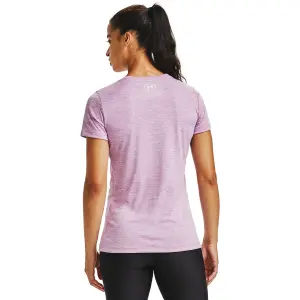 Camiseta de mujer Under Armour à manches courtes Tech Twist Graphic LU image-4