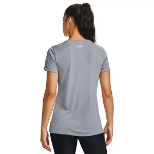 Camiseta de mujer Under Armour à manches courtes Tech Twist Graphic Wordmark image-4