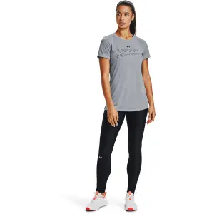 Camiseta de mujer Under Armour à manches courtes Tech Twist Graphic Wordmark image-1