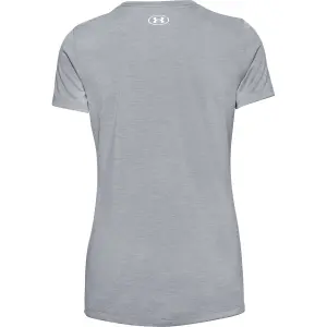 Camiseta de mujer Under Armour à manches courtes Tech Twist Graphic Wordmark image-3