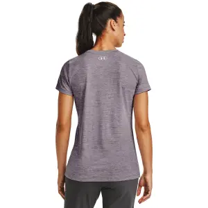 Camiseta de mujer Under Armour à manches courtes Tech Twist Graphic Wordmark image-4