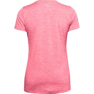 Camiseta de mujer Under Armour à manches courtes Tech Twist Graphic Wordmark image-3