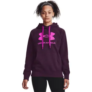 Felpa da donna con cappuccio Under Armour avec logo Rival Fleece image-2