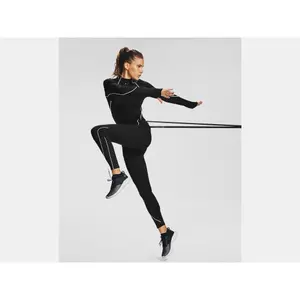Top a collo alto da donna Under Armour RUSH™ ColdGear® Jacquard image-1