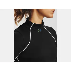 Top a collo alto da donna Under Armour RUSH™ ColdGear® Jacquard image-4