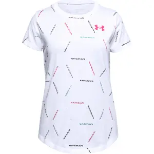 Camiseta de chica Under Armour à manches courtes Twitch Multi Print image-0
