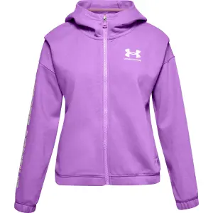 Chaqueta de niña Under Armour à capuche Rival Fleece Full Zip image-0