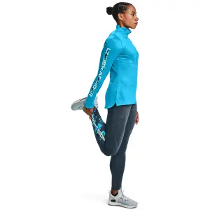 Women's jersey 1/2 zip coldgear armour graphic image-2