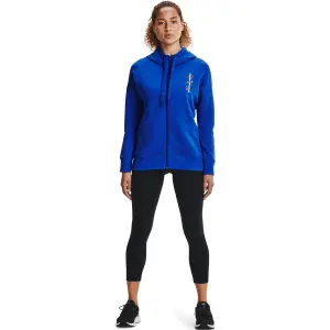 Felpa da donna con cappuccio Under Armour Rival Fleece Multilogo Full Zip image-1