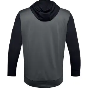 armour fleece texturerad huvtröja med stor logotyp image-3