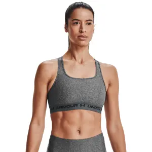 Soutien feminino Under Armour à dos croisé et maintien modéré Heather image-1