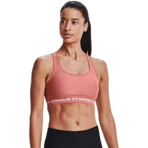 Soutien feminino Under Armour à dos croisé et maintien modéré Heather image-1