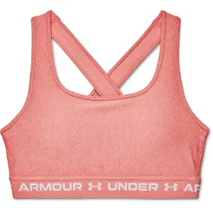 Soutien feminino Under Armour à dos croisé et maintien modéré Heather image-0