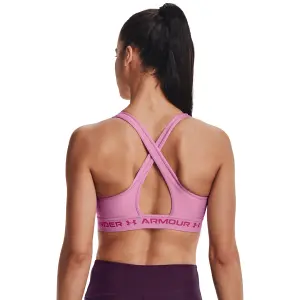 Women's bra Under Armour à dos croisé et maintien modéré Heather image-3