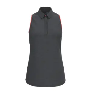 Women's polo shirt Under Armour sans manches avec col à rayures Zinger image-0