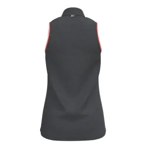 Women's polo shirt Under Armour sans manches avec col à rayures Zinger image-1