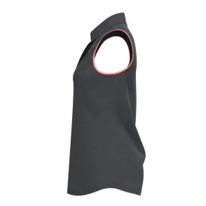 Women's polo shirt Under Armour sans manches avec col à rayures Zinger image-2