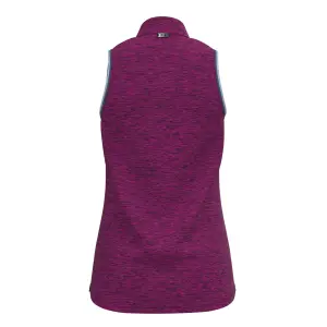 Women's polo shirt Under Armour sans manches avec col à rayures Zinger image-3