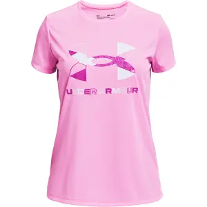 Mädchen-T-Shirt Under Armour à manches courtes et motif Tech Big Logo image-0