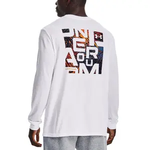 T-shirt Under Armour wordmark print fill image-4