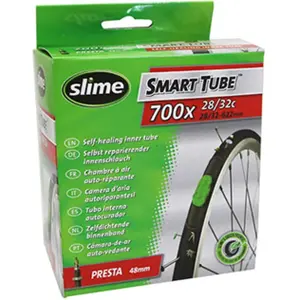 137915-schlauch-mit-presta-ventil-und-pannenschutzflussigkeit-slime-700-x-28-35-schwarz-weiss-grun-tu