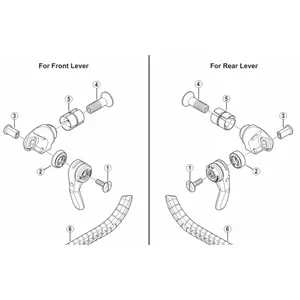 Hebelsatz für Lenkererweiterungen Shimano sl-bsr1h1 dura ace 2/3x11v image-2